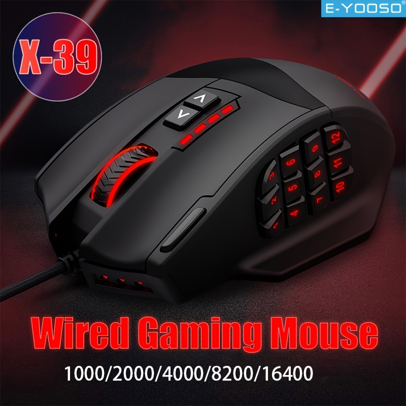 Mouse Bungee Holder - E-YOOSO RGB Wired Gaming Mouse Ergonomic
