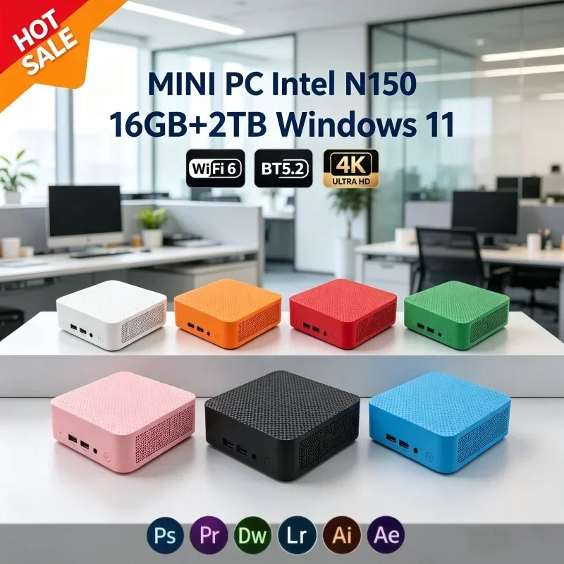 Pc Gaming Compact - N150 Mini PC Win11 System 16GB