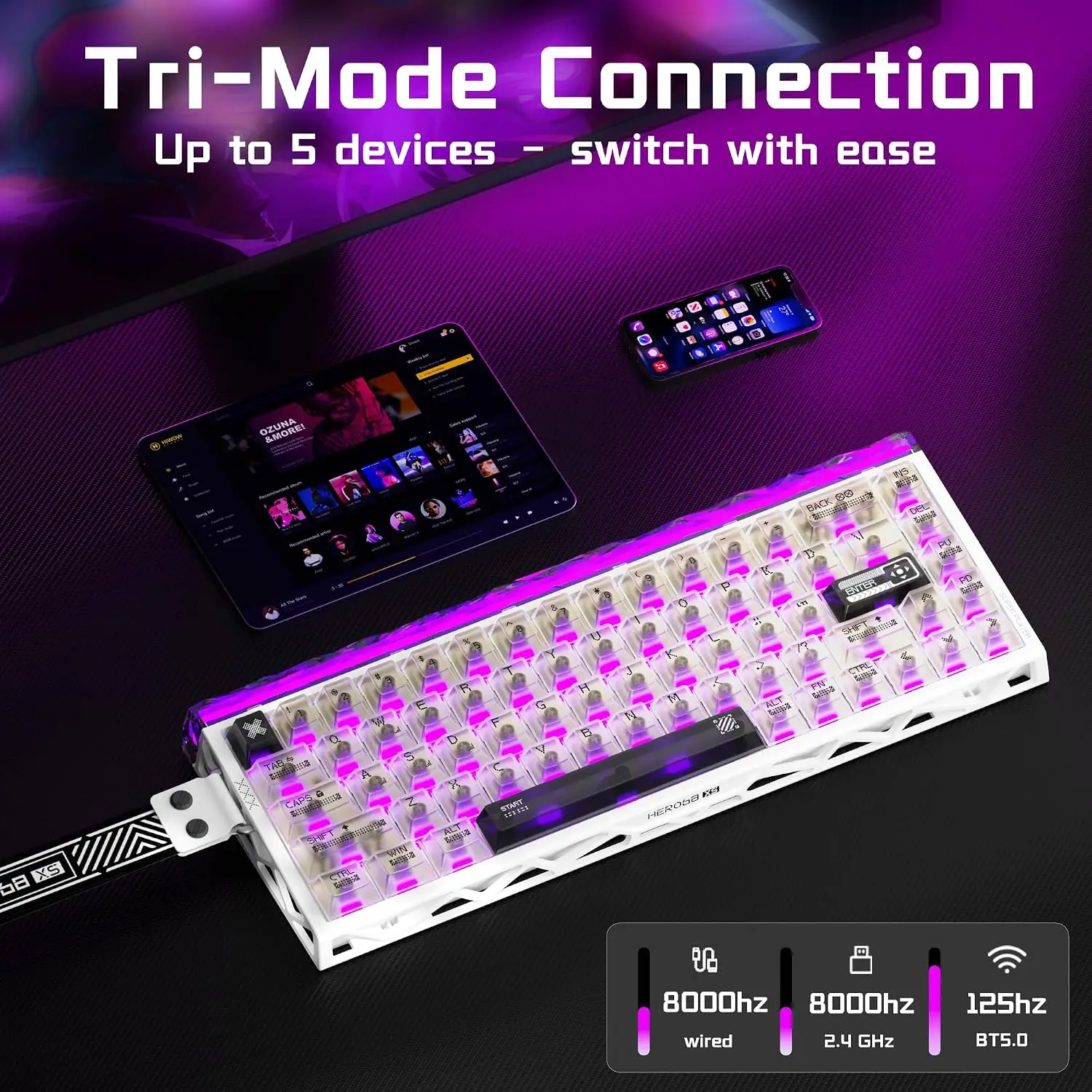 Aula Hero68 XS Hall Effect Mag - đánh giá và giá Pc Gaming Keyboard