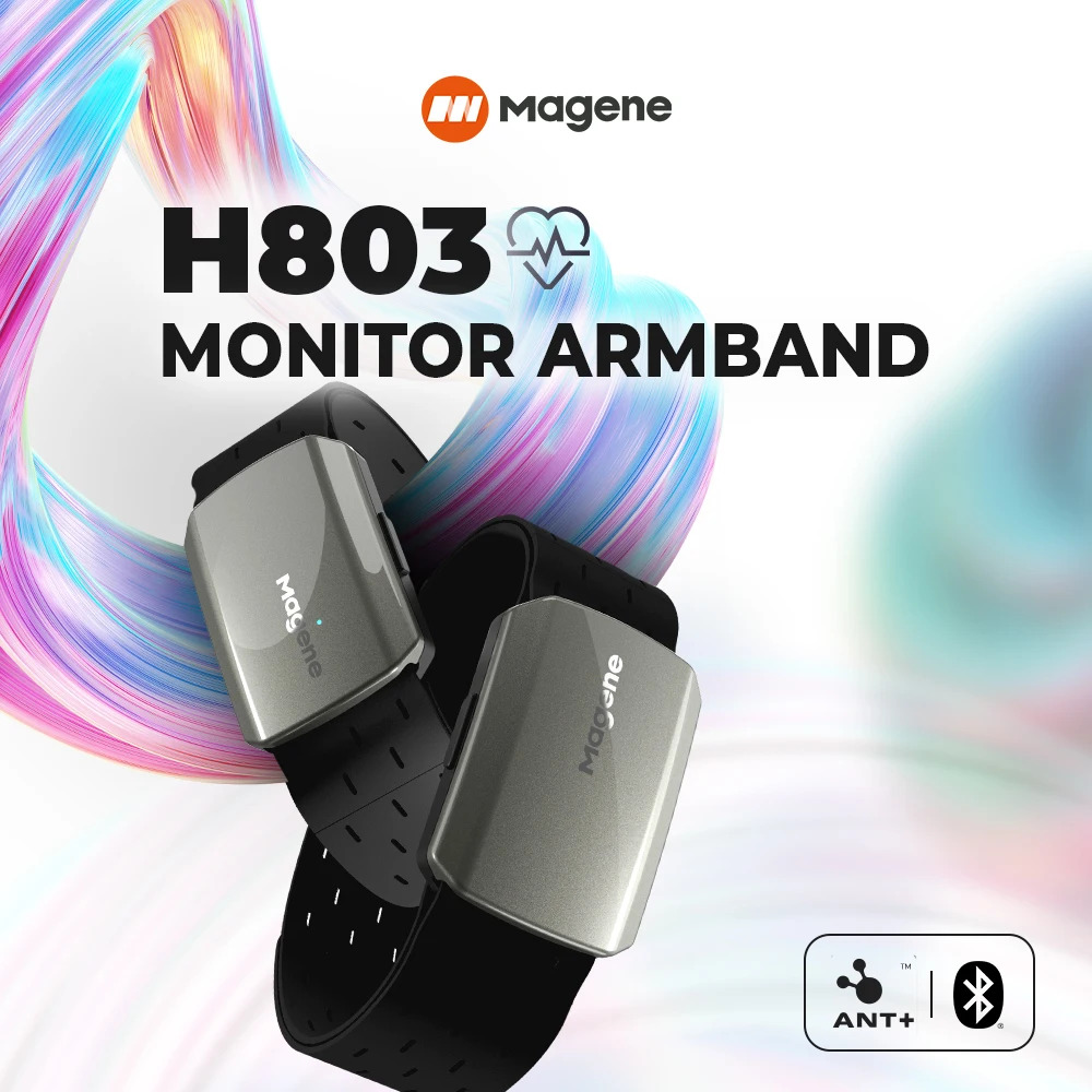 Magene H803 Heart Rate Armband - đánh giá và giá Dual Monitor Arm