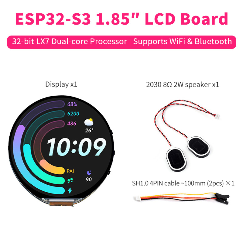 ESP32-S3 1.85 Inch Round Displ - đánh giá và giá Dual Monitor Arm