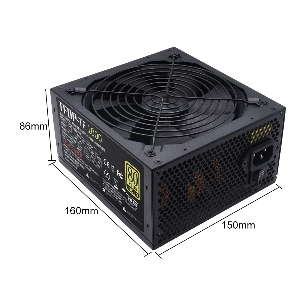 1000W PC Power Supply 80 Plus  - đánh giá và giá Pc Gaming Watt