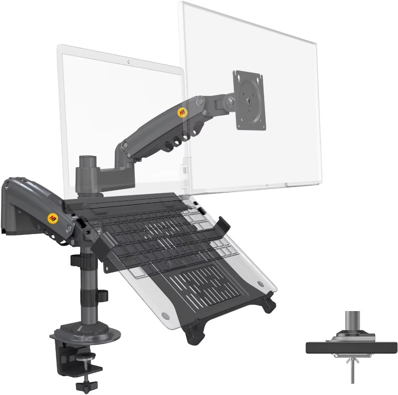 Dual Arm 2 in 1 Combo Laptop M - đánh giá và giá Dual Monitor Arm