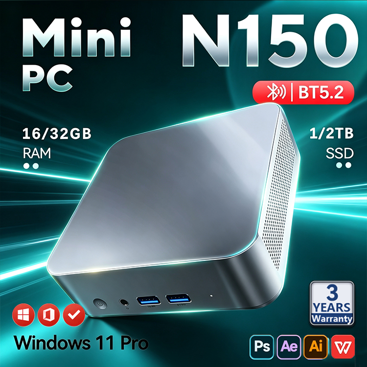 2026 Intel N150 Mini PC Protab - đánh giá và giá Pc Gaming Compact