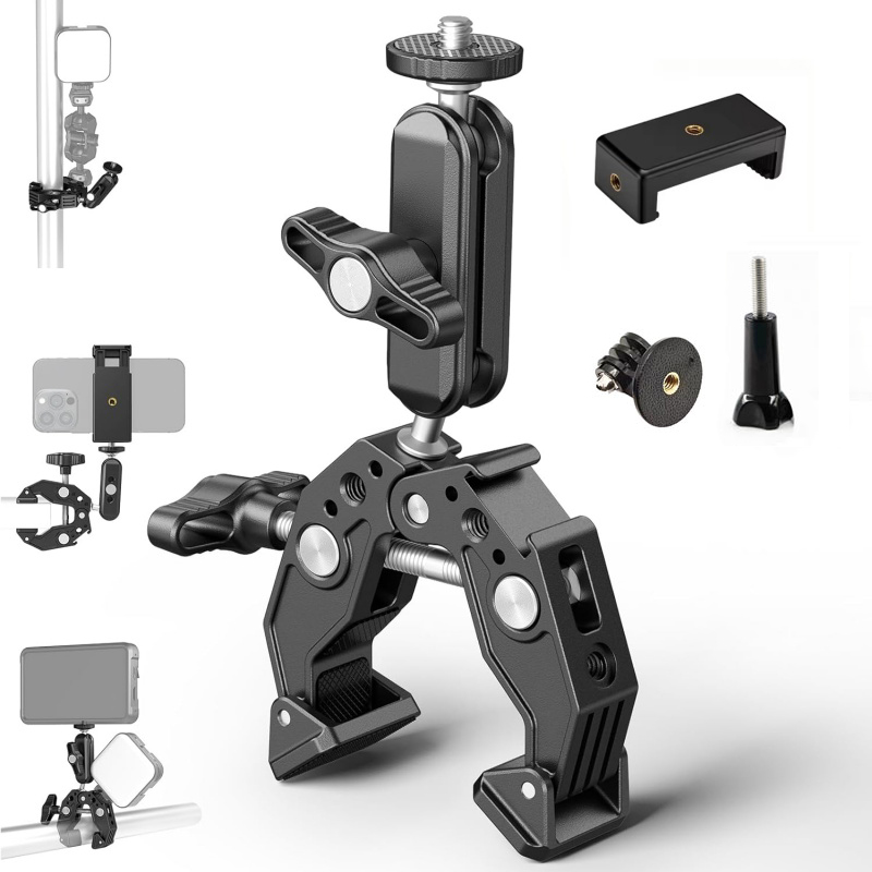 Universal Aluminum Super Clamp - đánh giá và giá Dual Monitor Arm