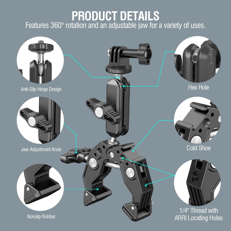 Universal Aluminum Super Clamp - đánh giá và giá Dual Monitor Arm