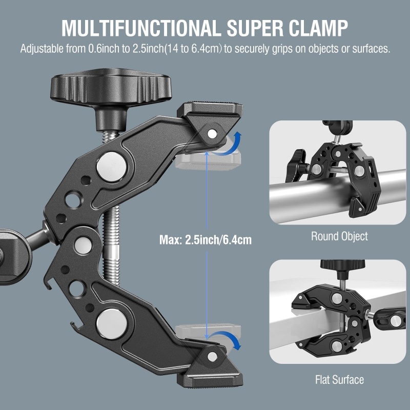 Universal Aluminum Super Clamp - đánh giá và giá Dual Monitor Arm