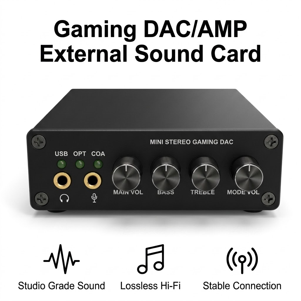 Mini Gaming DAC Headphone Ampl - đánh giá và giá Pc Gaming Compact